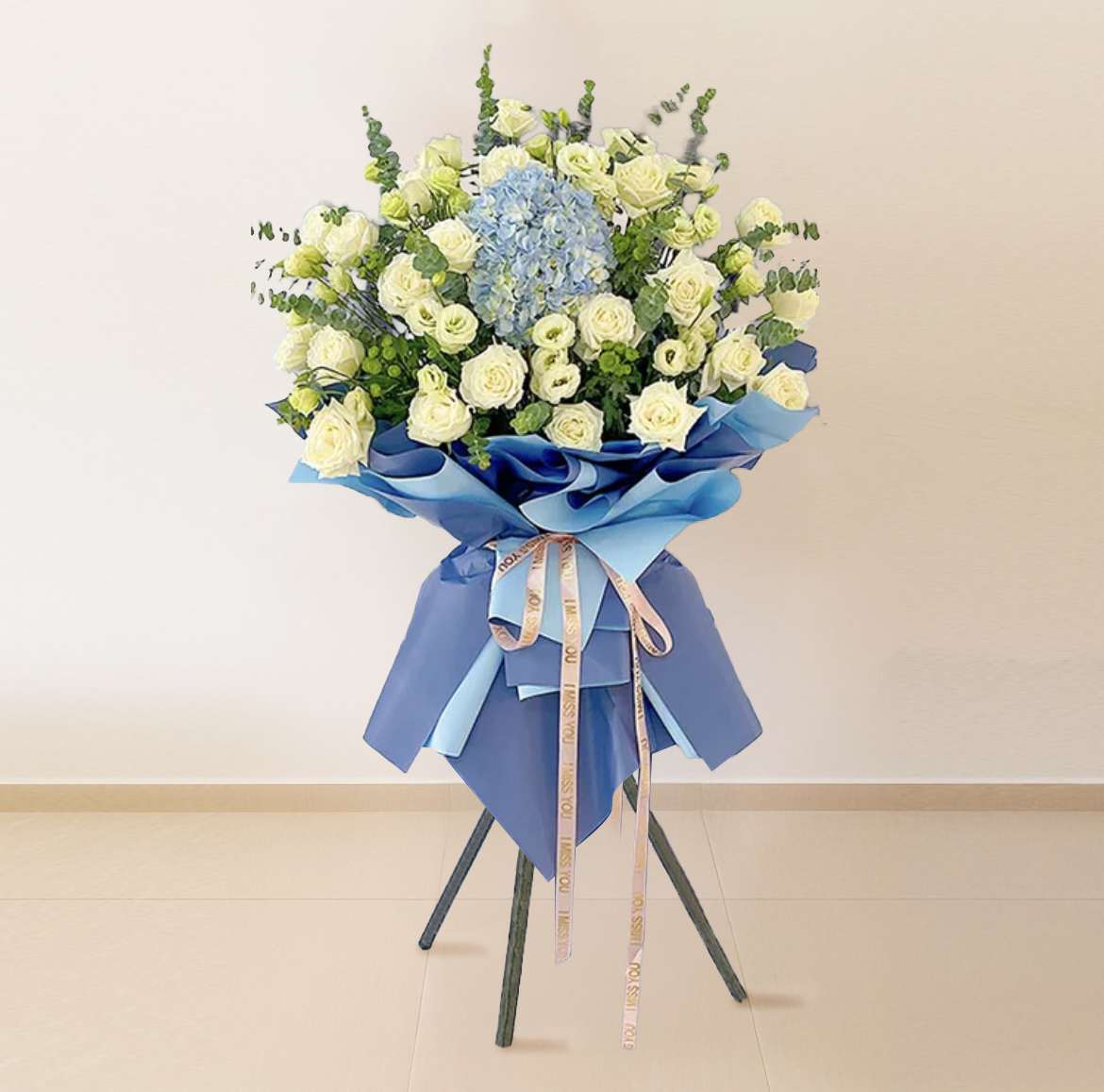 Business Grand Opening Flower Stand - Azure Bloom AB02 by Jardin Eden Flowers & Aromatique