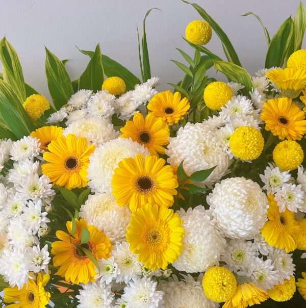 Condolence Sympathy Funeral Double Flower Stand Singapore - Eternal Light ET03 by Jardin Eden Flowers & Aromatique