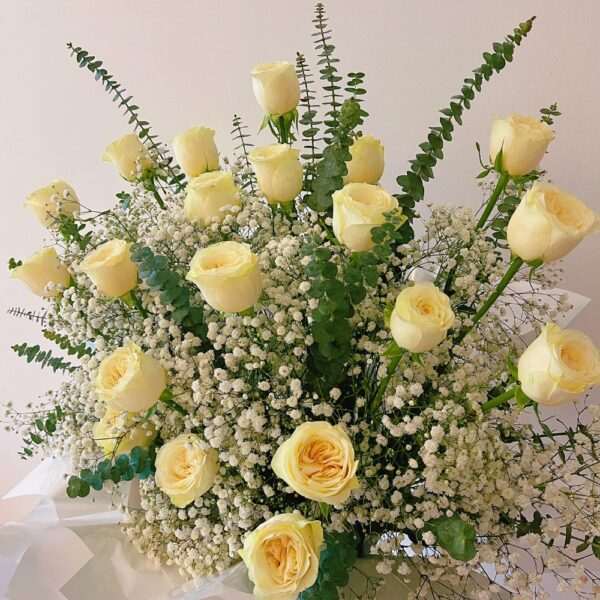 Condolence Sympathy Funeral Flower Stand Singapore - Pure Remembrance PR02 by Jardin Eden Flowers & Aromatique