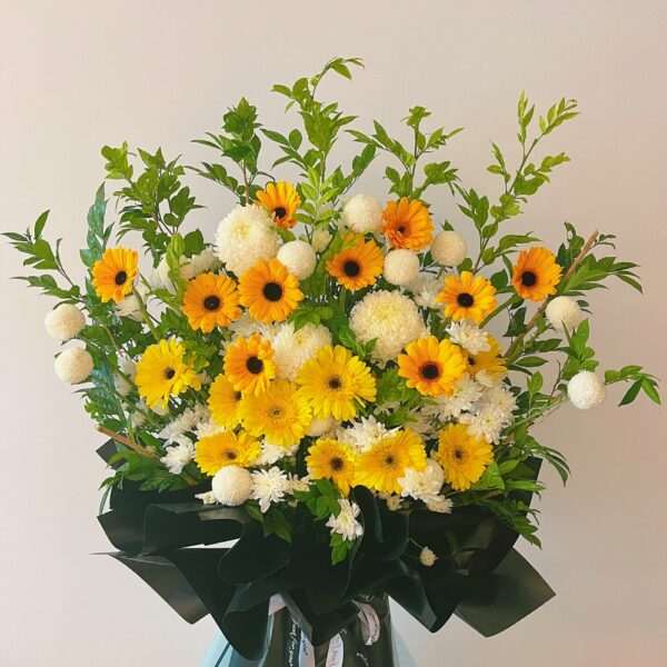 Condolence Sympathy Funeral Flower Stand Singapore - Eternal Light ET02 by Jardin Eden Flowers & Aromatique