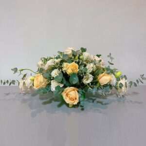 Wedding Table Flower Arrangement - Honeydew Bliss TF03 by Jardin Eden Flowers & Aromatique