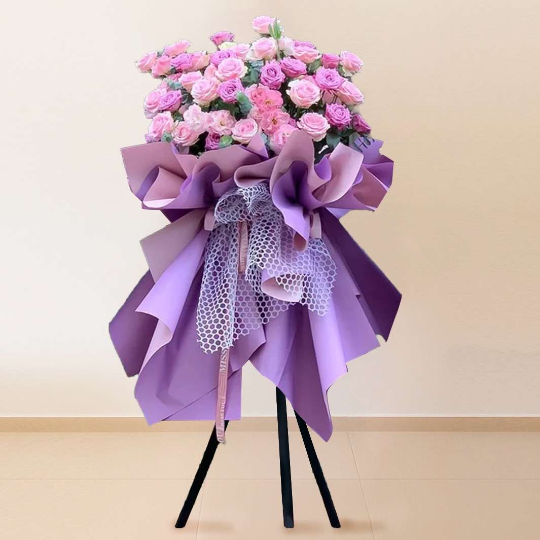 Business Grand Opening Flower Stand - Prosperous Bloom PB01 by Jardin Eden Flowers & Aromatique
