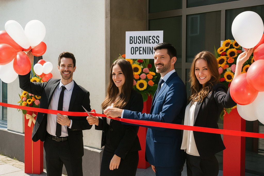 New Business Opening Flower Stand Singapore by Jardin Eden Flowers & Aromatique