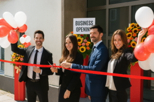 New Business Opening Flower Stand Singapore by Jardin Eden Flowers & Aromatique